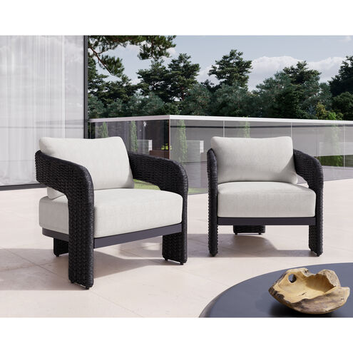 Pylos Black / Louis Cream Outdoor Dining Armchair